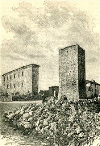 Castello degli Asinari e torre antica in Cartosio