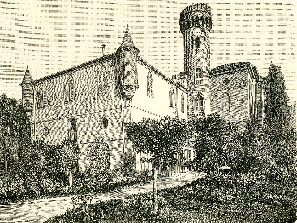 Castello di Vigliano Biellese xilografia di Barberis