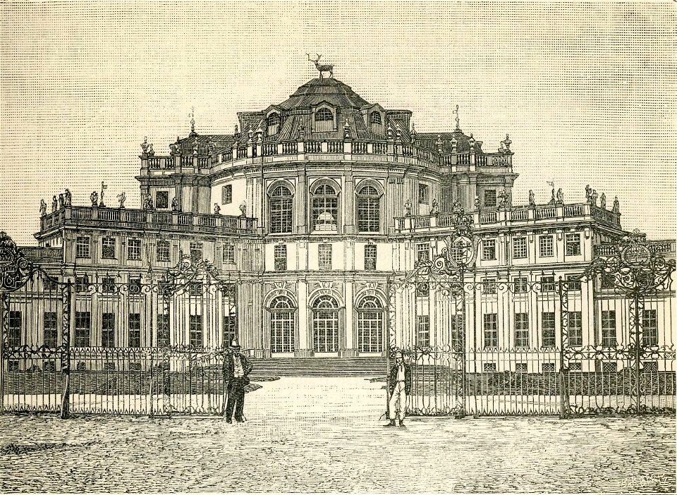 Castello Reale di Stupinigi xilografia
