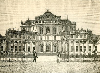 Castello Reale di Stupinigi xilografia