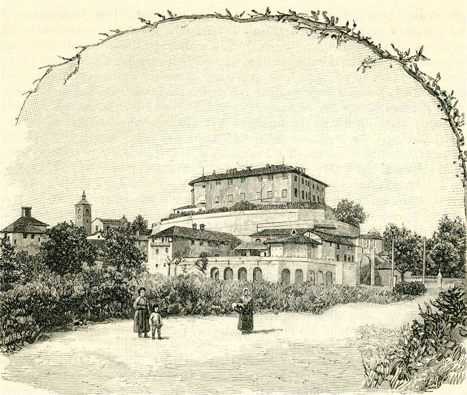 Castello di Sommariva Perno (xilografia)