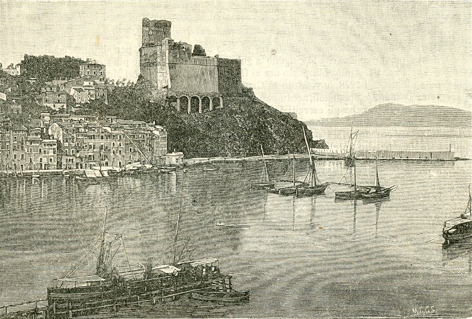 Castello di Lerici xilografia