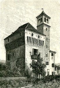 Castello di Ternengo xilografia di Barberis