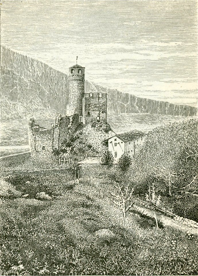 Castello di Châtelard xilografia - Free Stock Illustrations | Creazilla