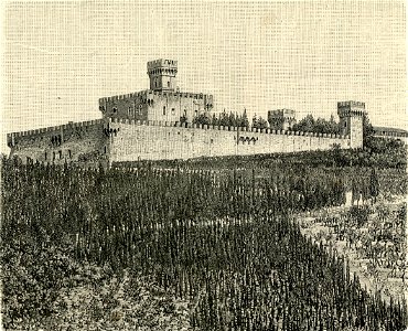 Castello di Vincigliata xilografia