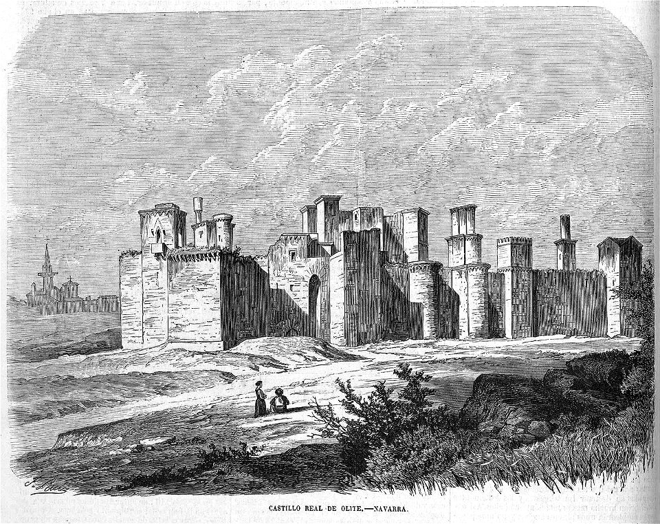 Castillo Real de Olite, Navarra, en El Museo Universal
