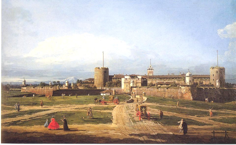 Castello sforzesco settecento bernardo bellotto