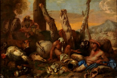 Castiglione, Giovanni - Fable of Diogenes - 17th century