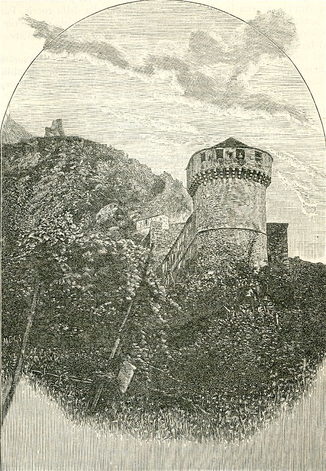 Castello di Vogogna incisione
