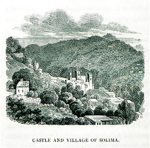 Castle and village of Solima - Frankland Charles Colville - 1829