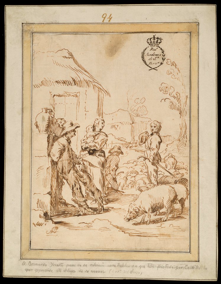 Antonio del Castillo - Escena de pastores. - Google Art Project