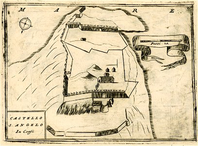Castelo SAngelo in Corfù - Coronelli Vincenzo - 1688