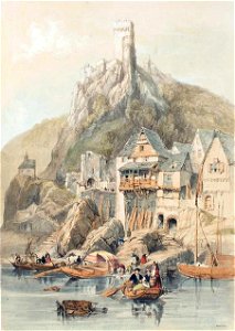 Castle and Ferry Cochem on the Moselle