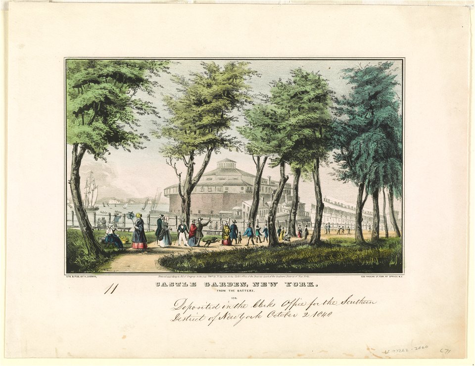 Castle garden, New York- From the battery LCCN90714333