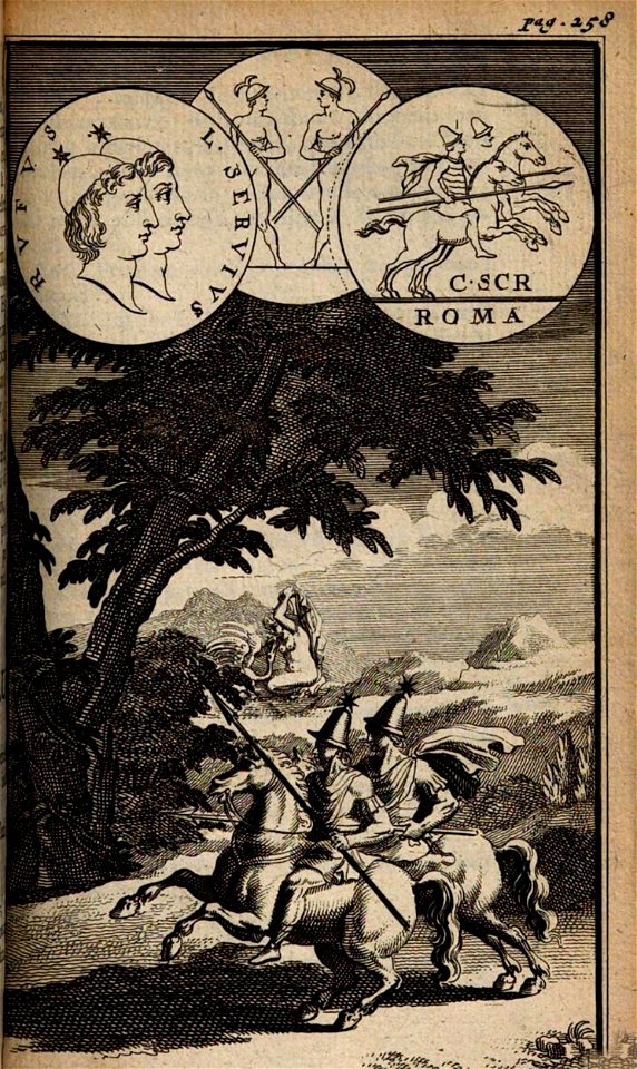 Castor et Pollux — Pantheum mythicum, ed. 5ª (BL)