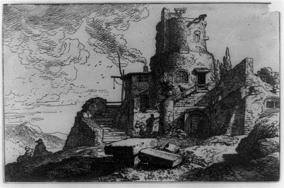 Castle in ruins LCCN97513253