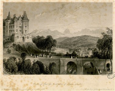 Castle of Pau, the birth-place of Henri Quatre = Château de Pau, lieu de naissance de Henri IV = Schloss Pau, geburtsort Heinrichs IV - Fonds Ancely - B315556101 A ALLOM 1 003