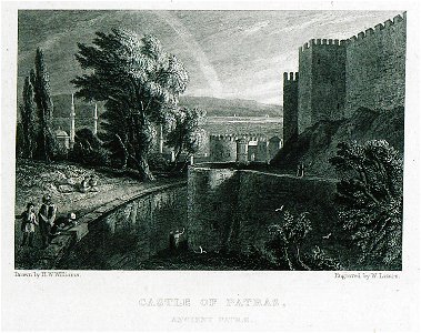 Castle of Patras, ancient Patrae - Williams Hugh William - 1829