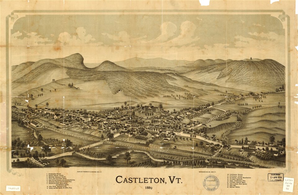 Castleton, Vt. 1889. LOC 74693163