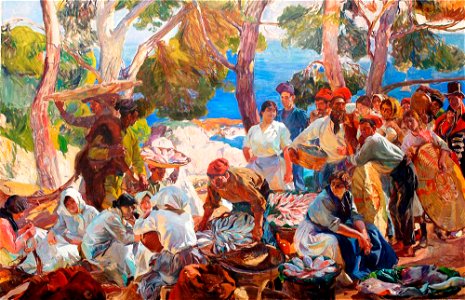Cataluña. El pescado, por Joaquín Sorolla