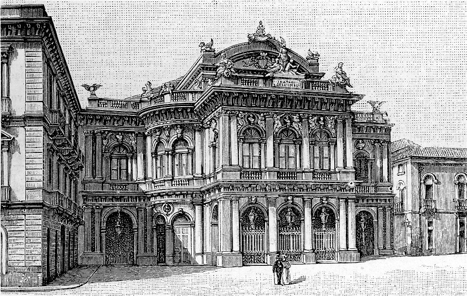 Catania – Teatro Bellini (xilografia)