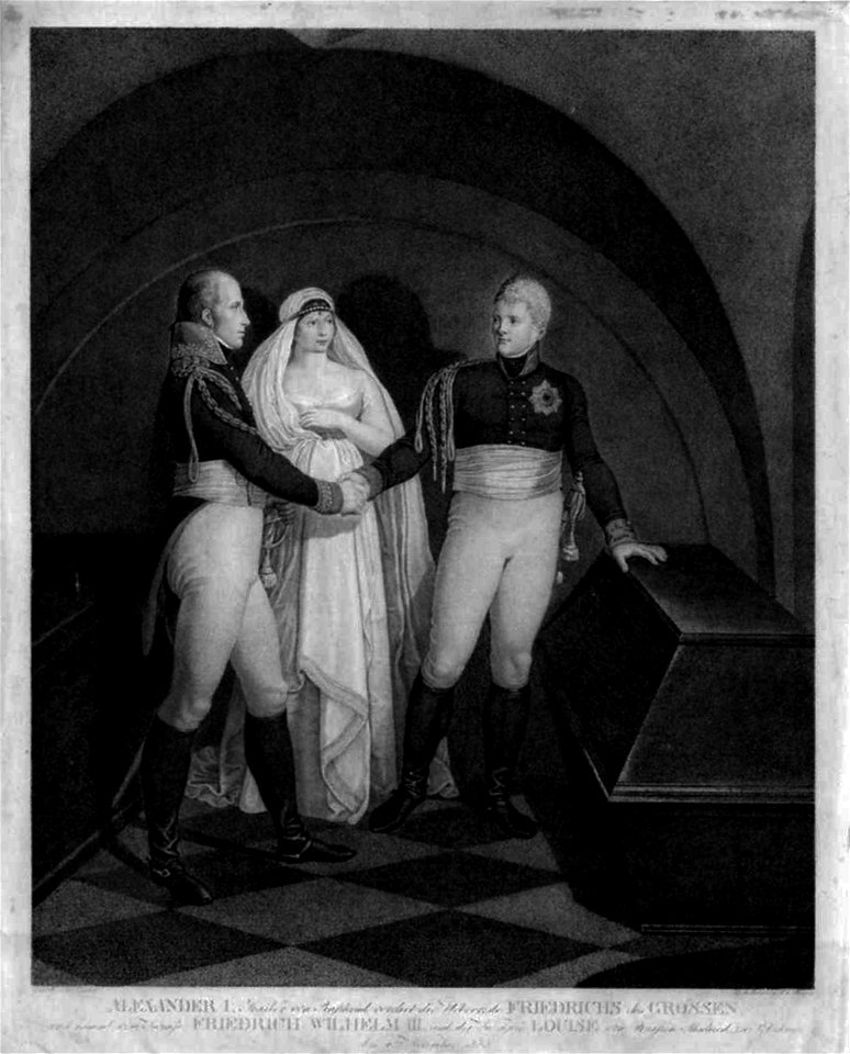 Alexander verehrt die Überreste Friedrichs II