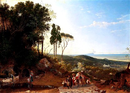 Franz Ludwig Catel (1778 - 1856), Aussicht von Ariccia gegen das Meer