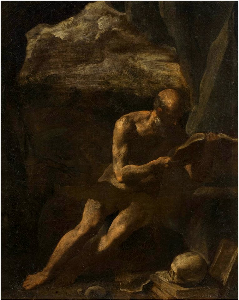 Simone Cantarini - Saint Jerome in the desert