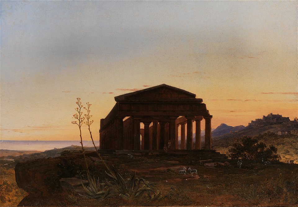 Franz Ludwig Catel - Der Tempel der Concordia in Agrigent (ca. 1820)
