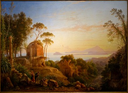 The Gulf of Naples, by Franz Ludwig Catel, 1831, oil on canvas - Germanisches Nationalmuseum - Nuremberg, Germany - DSC03490