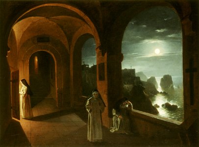 Franz Ludwig Catel - Kloster Certosa, 1823 (Spencer Museum of Art)