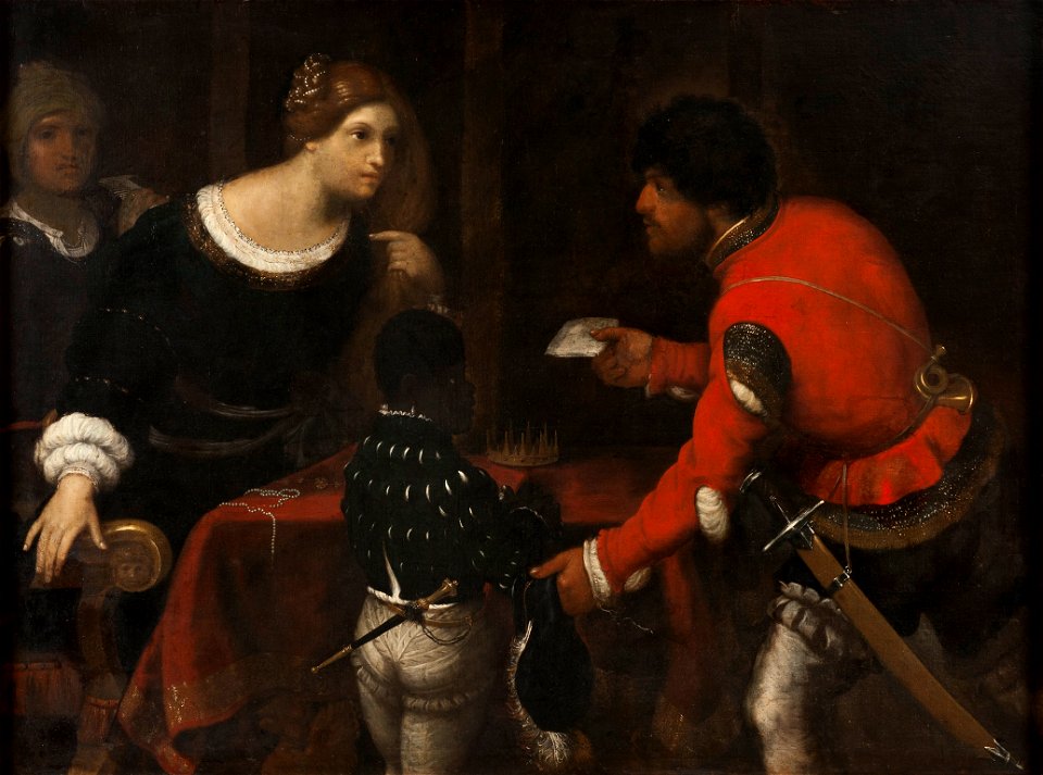 Caterina Cornaro, Queen of Cyprus, Receiving a Letter from the Council (Giuseppe Caletti) - Nationalmuseum - 17330