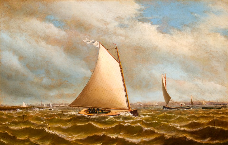 Catboats on Oyster Bay, Long Island, by Archibald Cary Smith