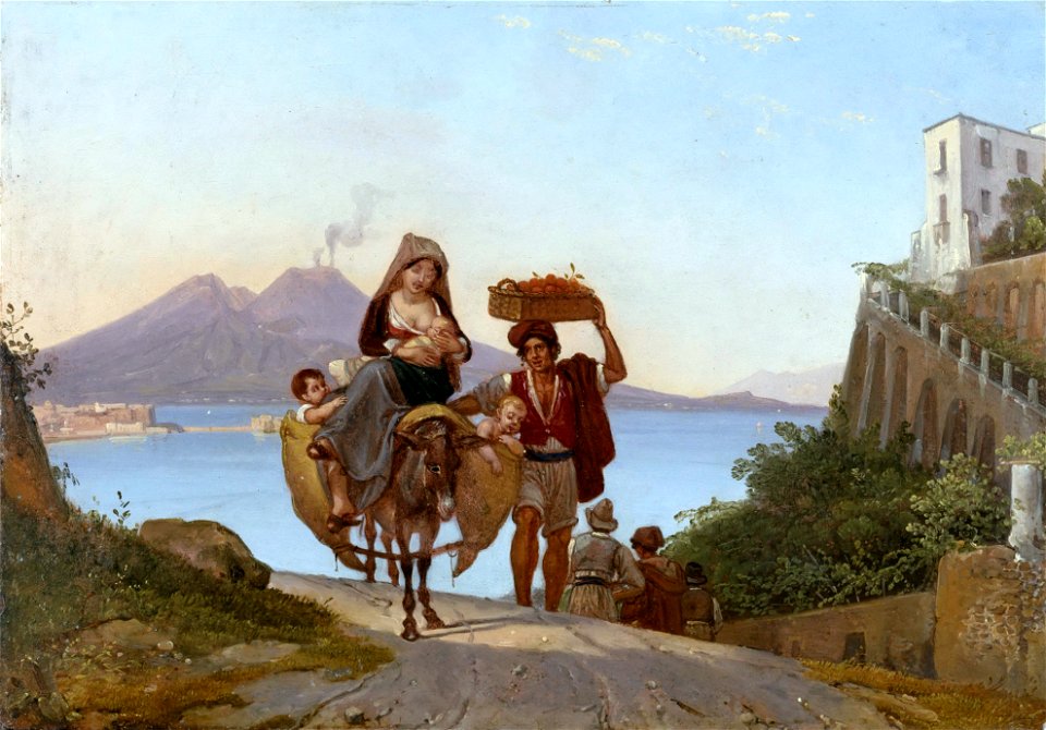 Franz Ludwig Catel - Golf von Neapel mit Fruchthändler (1822)