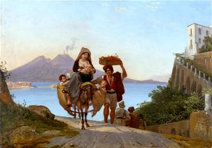 Franz Ludwig Catel - Golf von Neapel mit Fruchthändler (1822)