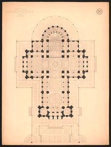 Cathedral of St. John the Divine, New York, New York. Plan LCCN2015649864