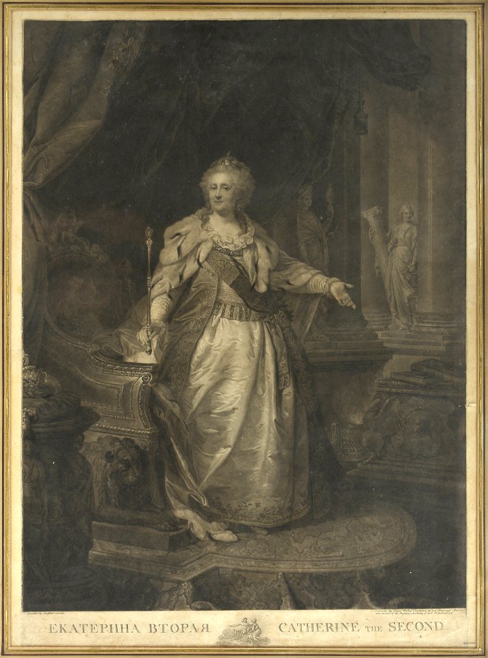 Catherine II by James Walker after Lampi