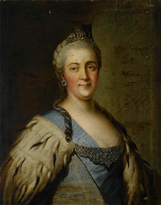 Catherine II after Eriksen (18th c.,priv.coll)