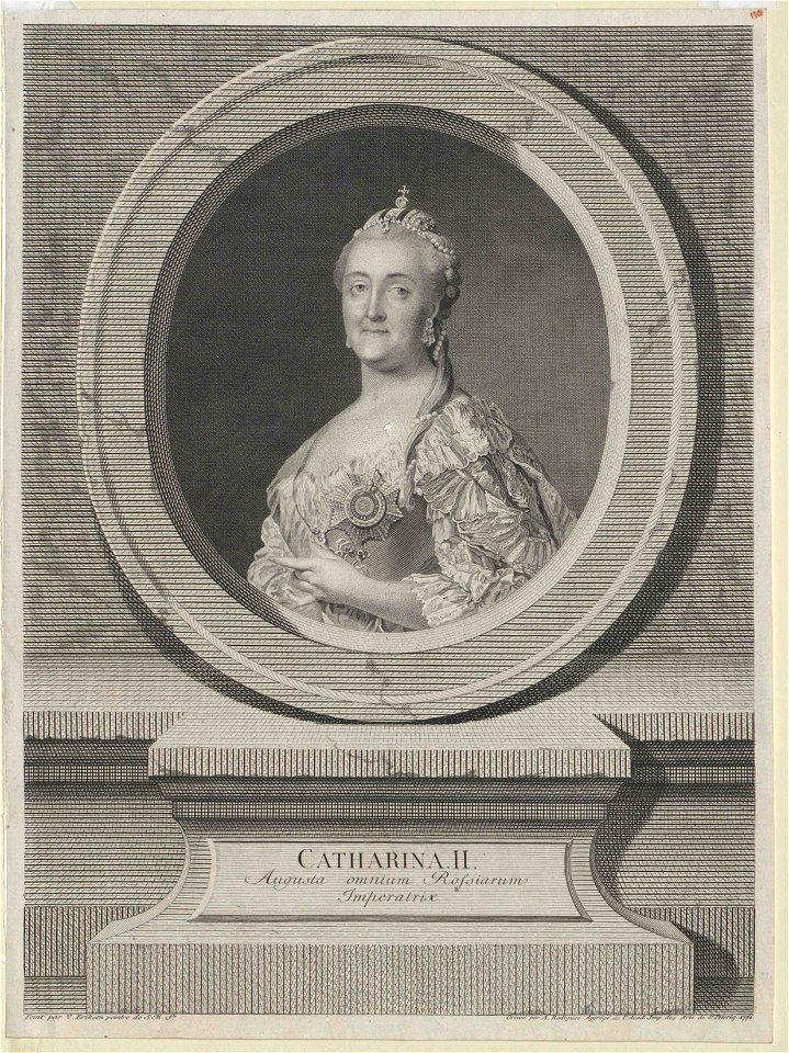 Catherine II after Vigilius Erichsen (engraving) 01