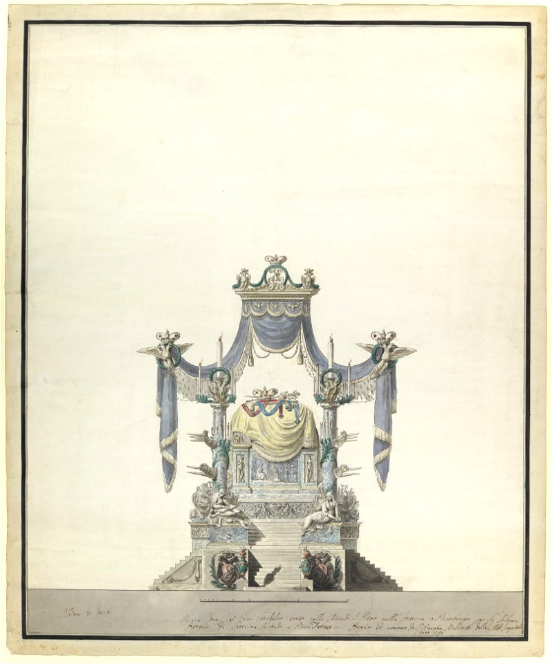 Catherine II's catafalque by V.Brenna (1796, MetMuseum) 02