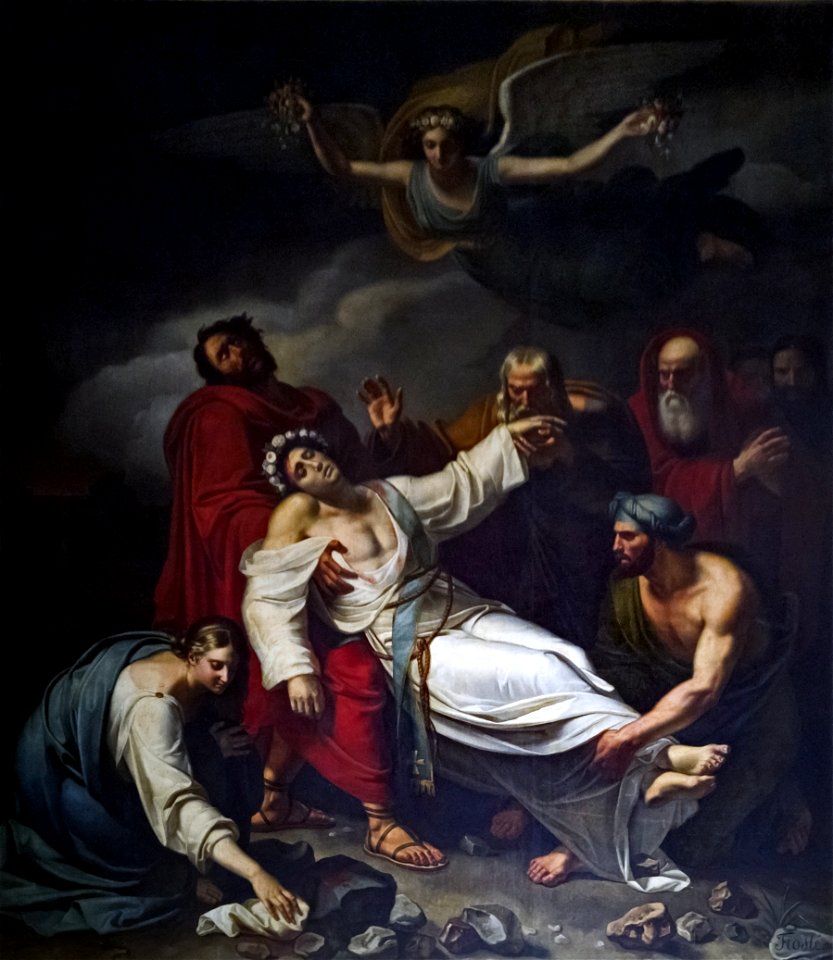Cathédrale Saint-Étienne de Toulouse - La mort de saint Etienne par Sébastien Nicolas Frosté en 1822 PalissyPM31001487