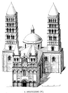 Cathédrale Saint-Pierre d'Angoulême axonometric view 01