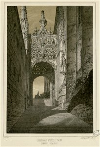 Cathédrale Ste Cécile d'Albi. Grand escalier (t. I, n° 9) - Fonds Ancely - B315556101 A DUMEGE 015