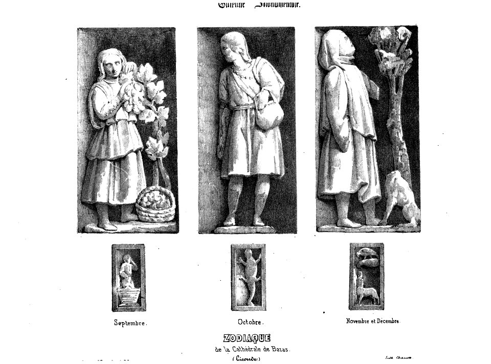 Cathédrale de Bazas - zodiaque c