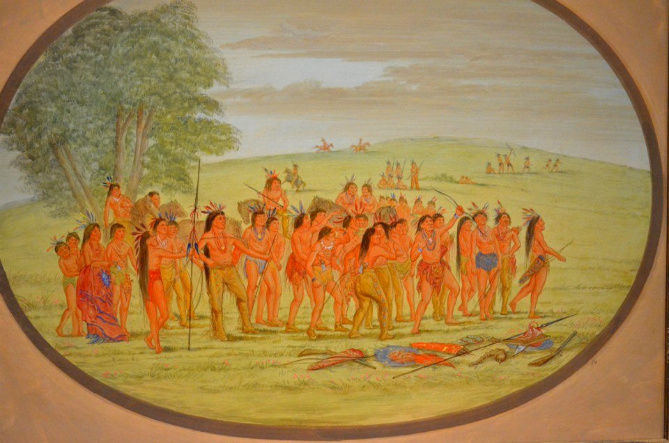 Archery of the Mandan by George Catlin