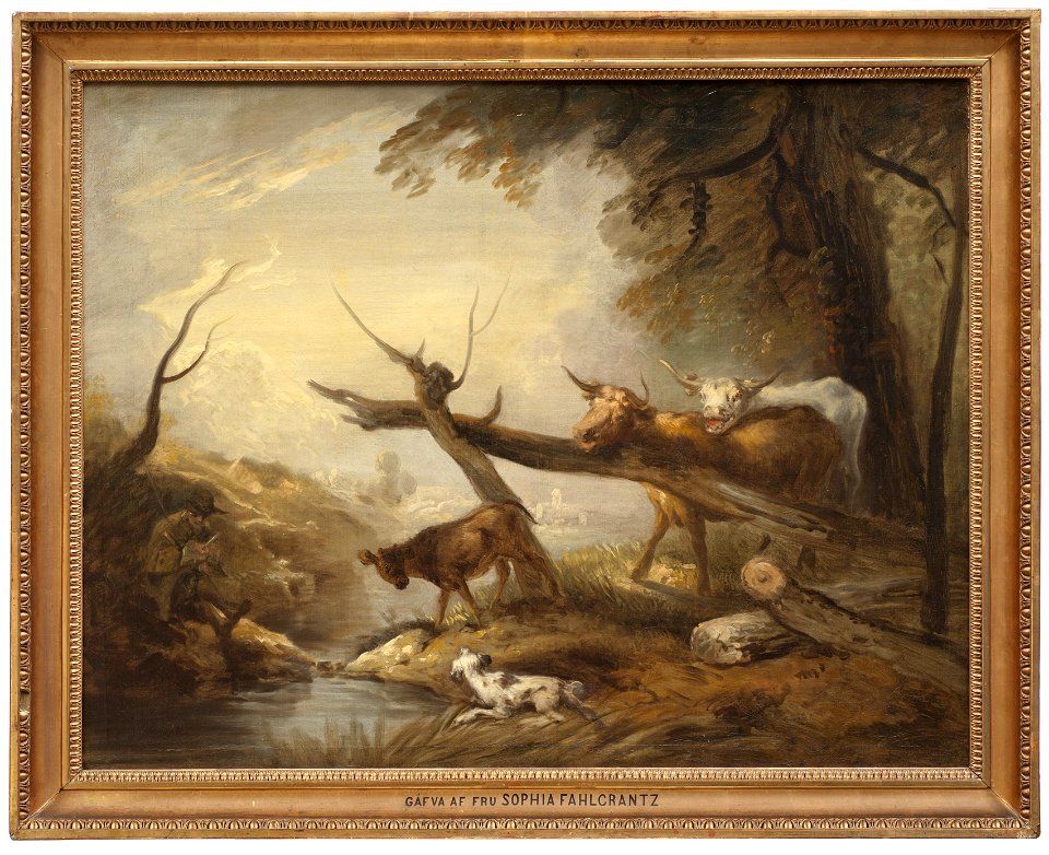 Cattle by a Stream (Elias Martin) - Nationalmuseum - 17998