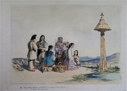 Catterson Smith - Iron-Gate Pass between Hungary and Transylvania - Wallachian peasants