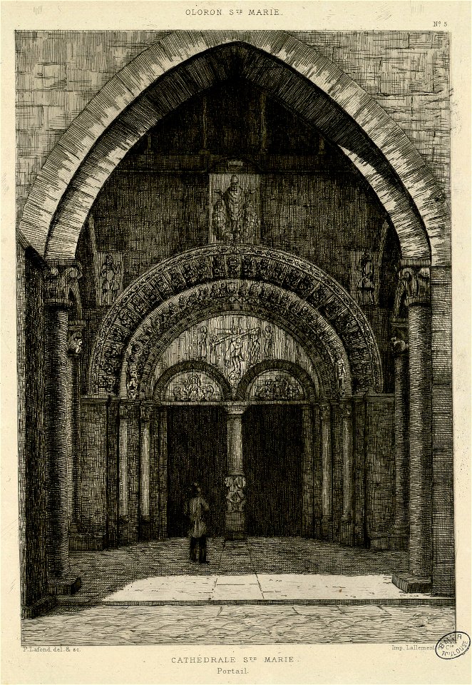 Cathédrale Ste. Marie - Portail - Fonds Ancely - B315556101 A LAFOND 1 028