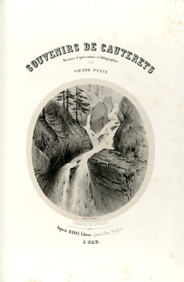 Cauterets - Cascade du Cérizet (vignette au titre) - Fonds Ancely - B315556101 A PETIT 2 036
