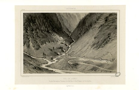 Cauterets - Val de Jéret - Vue des Etablissements Thermaux de la Raillière, du Petit Saint-Sauveur, du Pré et du Bois - Fonds Ancely - B315556101 A PETIT 2 042